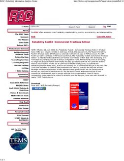 Reliability Toolkit Commercial Practices Edition | PDF | Reliability ...