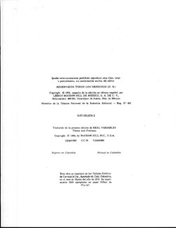 Queda
terminantemente prohibido
reproducir este libro, total
o parcialmente, sin autorización escrita del editor
RESERVADOS T