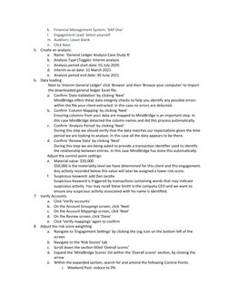 MindBridge Case Study B Analysis Guide | PDF | Audit | Risk