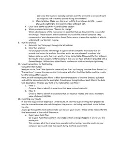 MindBridge Case Study B Analysis Guide | PDF | Audit | Risk