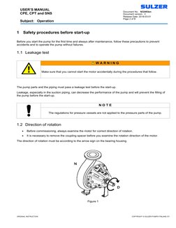 Suzer Pump.pdf Manual Sulzer | PDF | Pump | Bearing (Mechanical)