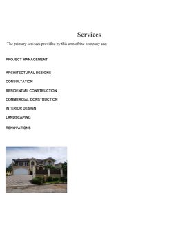 Introduction Example For Building Technology Sba Building and Furniture Technology SBA 2023 | PDF