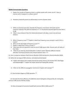 Key Concepts in Mobile Communication | PDF | Cellular Network | 4 G