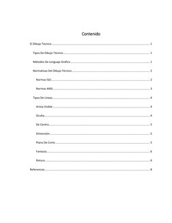 Contenido 
El Dibujo Técnico ..........................................................................................