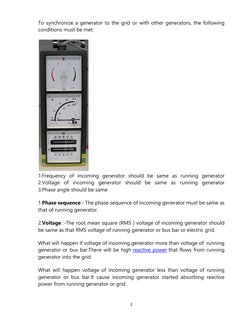 Parallel Operation of Generators Guide | PDF | Electric Generator ...