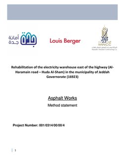 Asphalt Works Method Statement | PDF | Road Surface | Concrete