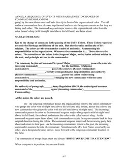 Army Change of Command Ceremony Script | PDF | Company (Military Unit ...