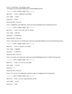 Free IPTV Xtream Codes & M3U Lists | PDF | Ios | Mac Os
