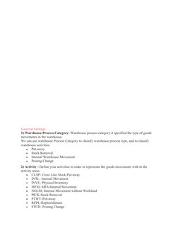 Warehouse Process Type Overview in SAP EWM | PDF | Warehouse | Business