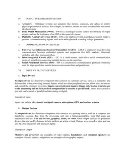 Embedded Systems I/O Overview | PDF | Input/Output | Embedded System