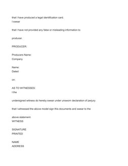 that I have produced a legal identification card.
I swear
that I have not provided any false or misleading information to
pro