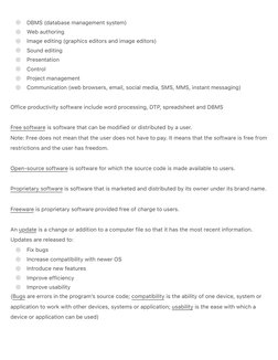 ●
●
●
●
●
●
●
●
●
●
●
●
●
DBMS (database management system)
Web authoring
Image editing (graphics editors and image editors)