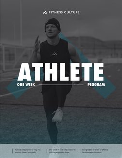 One-Week Athlete Training Program | PDF | Physical Fitness | Physical ...