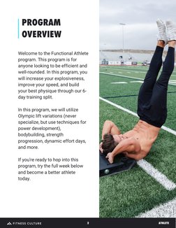 One-Week Athlete Training Program | PDF | Physical Fitness | Physical ...