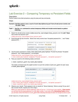 Splunk Fields Usage Lab Guide | PDF | World Wide Web | Internet & Web