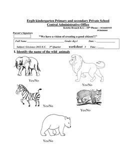 Ergib kindergarten Primary and secondary Private School 
Central Administrative Office