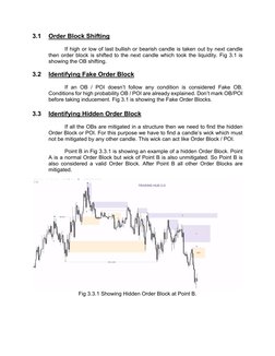 3.1 
Order Block Shifting 
 
If high or low of last bullish or bearish candle is taken out by next candle 
then order block i
