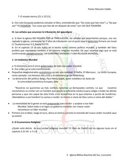 Pastor Marcelo Valdés 
 
5   Iglesia Bíblica Bautista del Sur, Loncoche 
 
           f- El estado eterno (21:1-22:21) 
 
b-