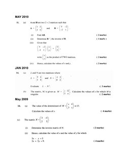 MAY 2010
JAN 2010
May 2009
