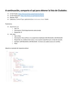 Documentación API de Dropi | PDF | Contraseña | Json
