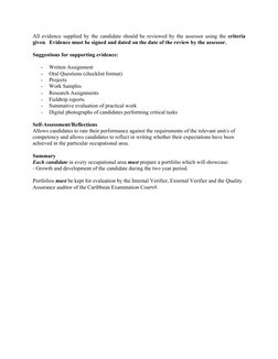 CVQ Portfolio Development Guide | PDF