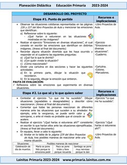 Proyecto Galería de Emociones 2° Grado | PDF | Las emociones | Evaluación
