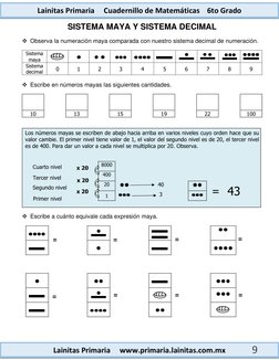 Lainitas Primaria     Cuadernillo de Matemáticas    6to Grado 
Lainitas Primaria     www.primaria.lainitas.com.mx 
9 
SIS