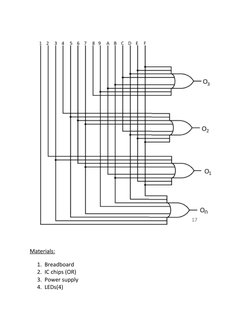 16x4 Encoder Circuit and Truth Table | PDF | Electronic Circuits ...