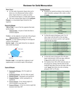 Solid Mensuration Concepts and Formulas | PDF | Circle | Triangle