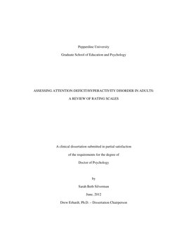 Pepperdine University 
Graduate School of Education and Psychology 
 
 
 
 
 
ASSESSING ATTENTION-DEFICIT/HYPERAC