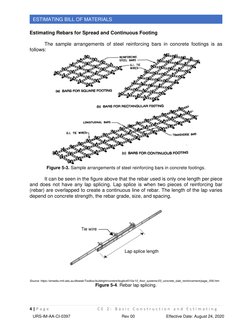 Rebar Estimation for Footings and Columns | PDF | Concrete ...
