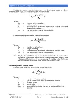 Rebar Estimation for Footings and Columns | PDF | Concrete ...
