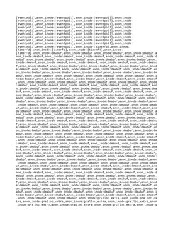 [eventpoll],anon_inode:[eventpoll],anon_inode:[eventpoll],anon_inode:
[eventpoll],anon_inode:[eventpoll],anon_inode:[eventpol