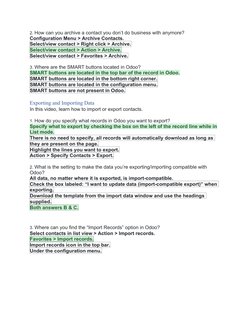 2. How can you archive a contact you don’t do business with anymore?
Configuration Menu > Archive Contacts.
Select/view conta