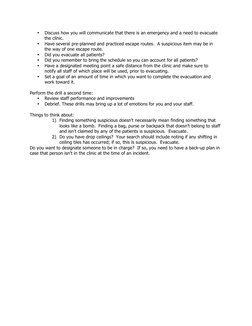 Bomb Threat Emergency Scenario Guide | PDF | 9 1 1 | Emergency