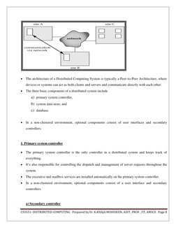 CS3551- DISTRIBUTED COMPUTING   Prepared by Er. K.KHAJA MOHIDEEN, ASST. PROF. /IT, AMSCE Page 8 
 
 
 The architecture of a