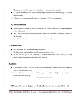 CS3551- DISTRIBUTED COMPUTING   Prepared by Er. K.KHAJA MOHIDEEN, ASST. PROF. /IT, AMSCE Page 9 
 
 The secondary controller
