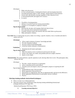 Training Delivery Modes and Methods | PDF | Learning | Lecture