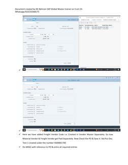 Document created by Mr Behram SAP Global Master trainer on 5 oct 23. 
Whatsapp:923233368175 
 
✓ 
 
 
✓ 
 
✓ Here we have add