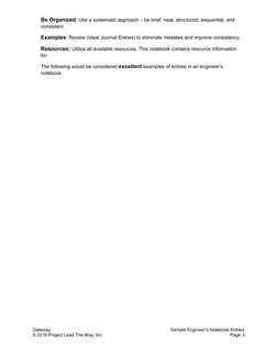 Structured Notebook Entry Engineering Notebook Best Practices | PDF | Notebook | Thought