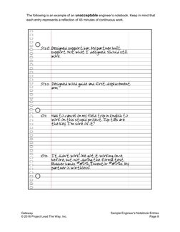 Engineering Notebook Sample Entry Engineering Notebook Best Practices | PDF | Notebook | Thought