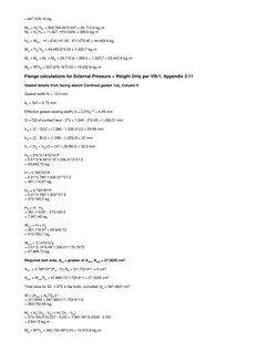 = 647,876.16 kgf
MD = HD*hD = 559,748.26*0.037 = 20,710.6 kgf-m
MT = HT*hT = 11,927.19*0.0335 = 399.5 kgf-m
HG = Wm1 - H = 61