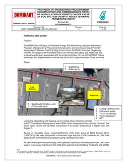 PROVISION OF ENGINEERING PROCUREMENT 
CONSTRUCTION AND COMMISSIONING (EPCC) 
OF INSTALLATION OF REMOTE ON/OFF VALVE