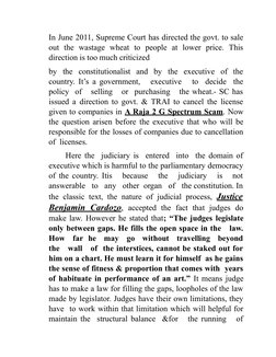 In June 2011, Supreme Court has directed the govt. to sale
out  the  wastage  wheat  to  people  at  lower  price.  This
dire