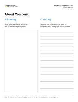 Copyright 2016, Red River Press Inc. For use by members of ESL Library in accordance with membership terms.
6
First Condition