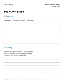 Copyright 2016, Red River Press Inc. For use by members of ESL Library in accordance with membership terms.
7
First Condition