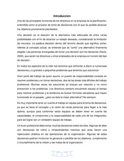 3 
Introducción 
Una de las principales funciones de los directivos en la empresa es la planificación, 
entendida como el p