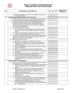 Tssa Testing TSSA Certification Guide for Piping Systems | PDF | Nondestructive ...
