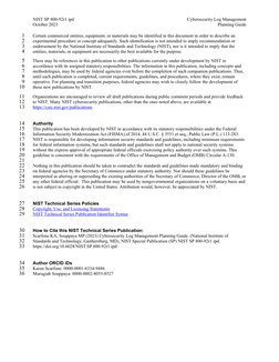 NIST SP 800-92r1 ipd 
Cybersecurity Log Management 
October 2023 
Planning Guide 
Certain commercial entities, equipment, or