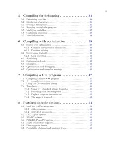 ii
5
Compiling for debugging . . . . . . . . . . . . . . . . . . 34
5.1
Examining core ﬁles . . . . . . . . . . . . . . . . .
